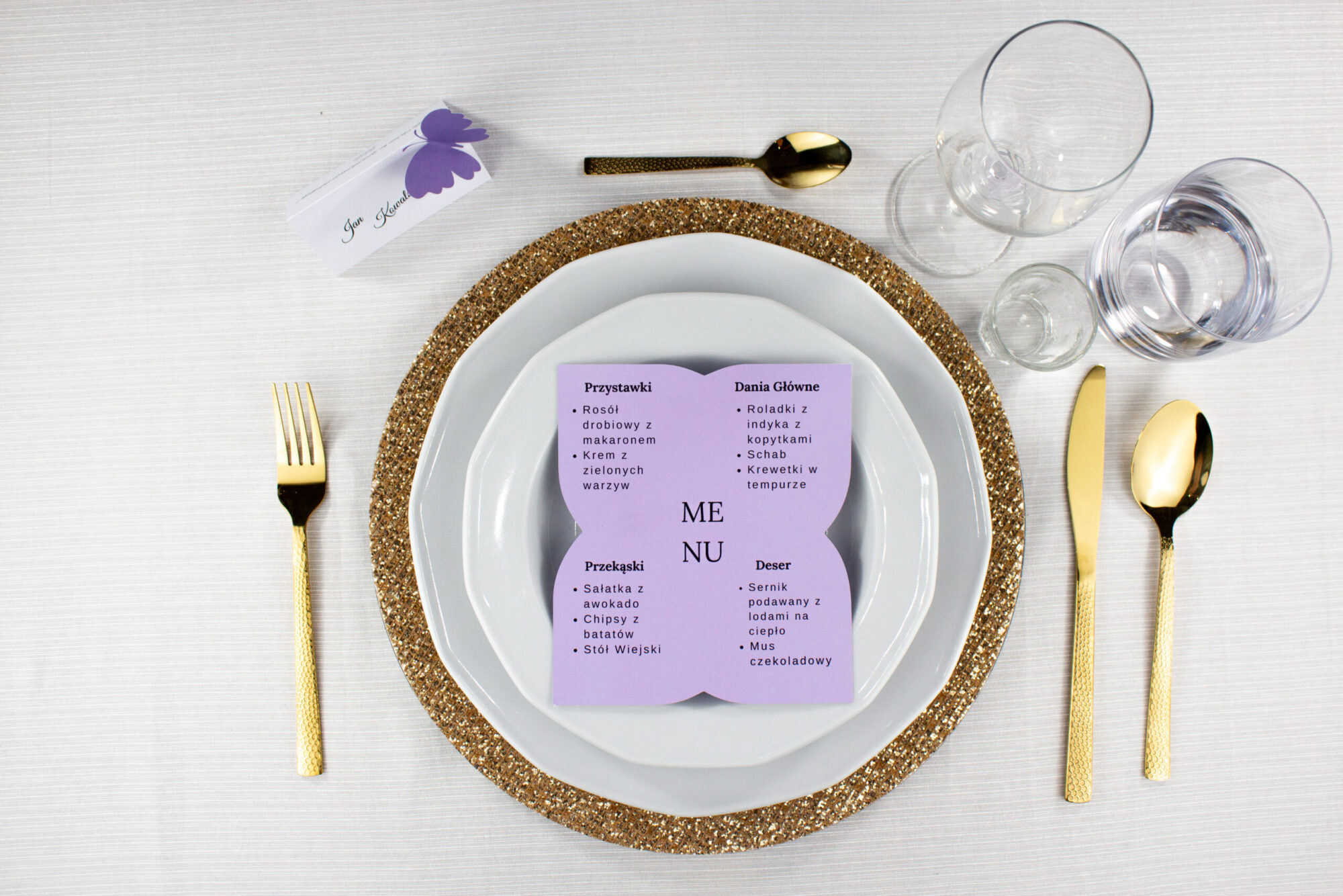 Menu weselne Secret Garden Collection